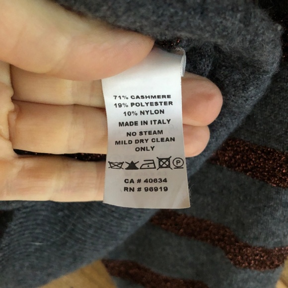 Marc Jacobs Striped Cashmere Cardigan, Size XS - Picture 5 of 5